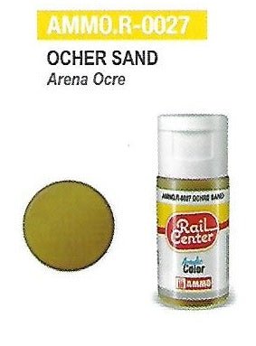 Rail Center Paint R-0027, Ocher Sand, 15ml bottle, Acrylic Paint - House of Trains