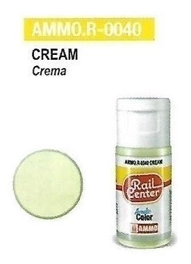 Rail Center Paint R-0040, Cream, 15ml bottle, Acrylic Paint - House of Trains