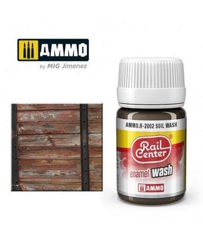 Rail Center Paint R-2002, Soil Wash, 35ml bottle, Enamel Paint - House of Trains