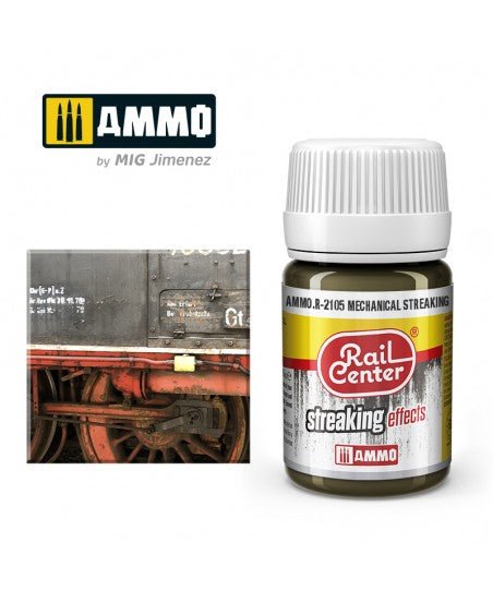 Rail Center Paint R-2105, Streaking Effects, Mechanical Streaking, 35ml bottle, Enamel Paint - House of Trains