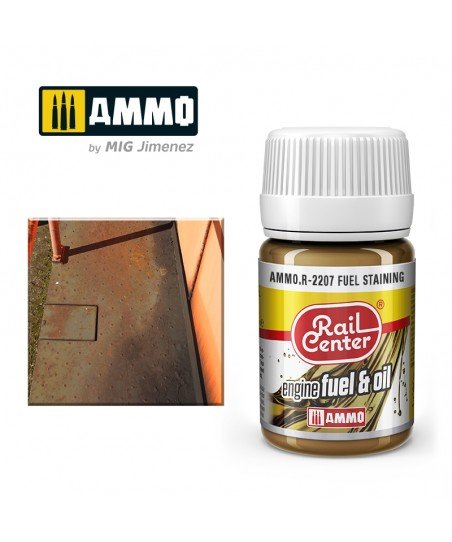 Rail Center Paint R-2207, Nature Effects, Fuel Staining, 35ml bottle, Enamel Paint - House of Trains