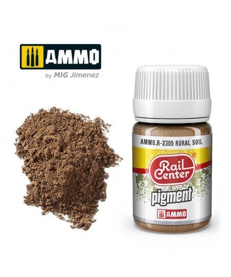 Rail Center Paint R-2305, Pigment, Rural Soil, 35ml bottle, Dry Pigment - House of Trains