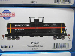 Roundhouse 1113 HO Chemical Tank Car, Procor, PROX, 87937 - House of Trains