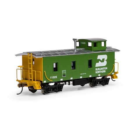 Roundhouse 11713 HO, 3 Window Standard Wood Caboose, Burlington Northern, BN, 11025 - House of Trains