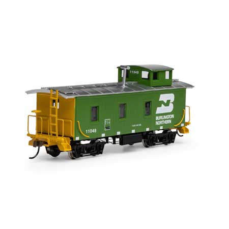Roundhouse 11714 HO, 3 Window Standard Wood Caboose, Burlington Northern, BN, 11048 - House of Trains