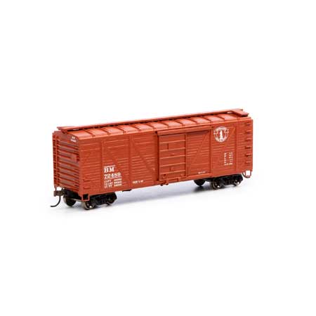 Roundhouse 2884 HO, 40' Single Sheathed Box Car, Boston and Maine, BM, 72489 - House of Trains
