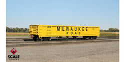 Scale Trains 1176 HO, Kit Classics, 52' 6" Gondola, Havelock Shops, Milwaukee Road, MILW. 81026 - House of Trains