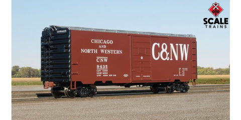 Scale Trains 1231 HO, Kit Classics, P-S 40' Box Car, Chicago North Western, CNW, 9497 - House of Trains