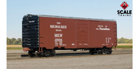 Scale Trains 1233 HO, Kit Classics, P-S 40' Box Car, Milwaukee Road, MILW, 35002 - House of Trains