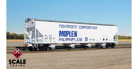 Scale Trains 33684 HO, Rivet Counter, PS-2 5820cf Covered Hopper, Novamont, PLCX, 43623 - House of Trains