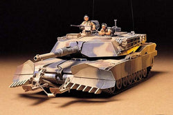 Tamiya 35158, 1:35 Scale, United States M1A1, Abrams, with Mine Plow, Plastic Model Kit - House of Trains