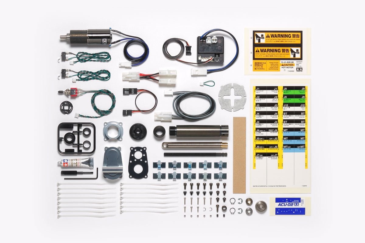 Tamiya 56553, 1:14 Scale, Electronic Actuator Set, for 1/14 Scale R/C Tow Truck - House of Trains