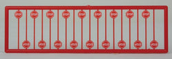 Tichy Train Group 2612 N, Stop Sign, Post 1954, 18 Pieces - House of Trains