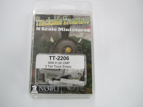 Trackside Treasures TT-2206 N WWII United Kingdom CMP 3 Ton Truck Empty, Cast Lead Vehicle Kit - House of Trains