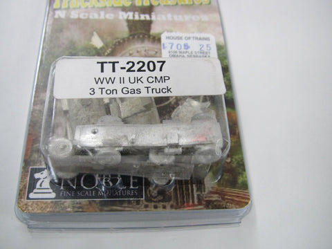 Trackside Treasures TT-2207 N WWII UK CMP 3 Ton Gas Truck, Cast Lead Vehicle Kit - House of Trains