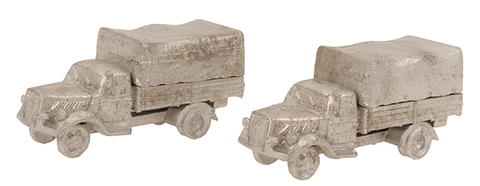 Trackside Treasures TT-2306 N WWII German Opel Blitz 1-1/2 Ton Truck Cargo, Cast Lead Vehicle Kit - House of Trains