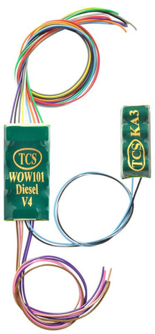 Train Control Systems 1533 WOW101-KA Diesel Sound Decoder, 6 Function - House of Trains