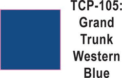 Tru Color TCP-105 Grand Trunk Western Blue Paint 1 ounce - House of Trains