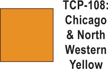 Tru Color TCP-108 Chicago and North Western Yellow Paint 1 ounce - House of Trains