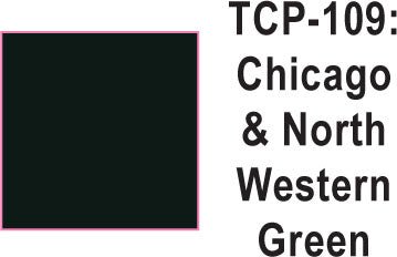 Tru Color TCP-109 Chicago and North Western Green Paint 1 ounce - House of Trains