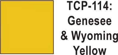 Tru Color TCP-114 Genesee and Wyoming Yellow Paint 1 ounce - House of Trains