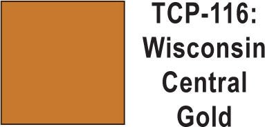 Tru Color TCP-116 Wisconsin Central Gold Paint 1 ounce - House of Trains