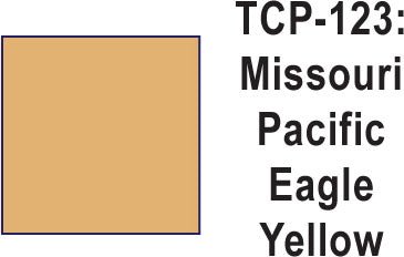 Tru Color TCP-123 Missouri Pacific Eagle Yellow Paint 1 ounce - House of Trains