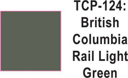 Tru Color TCP-124 British Columbia Rail Light Green Paint 1 ounce - House of Trains