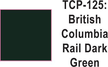 Tru Color TCP-125 British Columbia Rail Dark Green Paint 1 ounce - House of Trains