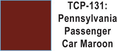 Tru Color TCP-131 Pennsylvania Passenger Car Maroon Paint 1 ounce - House of Trains