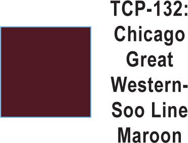 Tru Color TCP-132 Chicago Great Western, SOO Maroon Paint 1 ounce - House of Trains