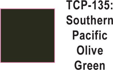 Tru Color TCP-135 Southern Pacific Dark Olive Green Paint 1 ounce - House of Trains