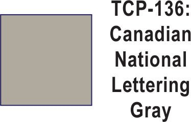 Tru Color TCP-136 Canadian National Lettering Gray, Paint (1 Ounce) - House of Trains