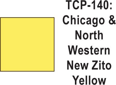 Tru Color TCP-140 Chicago North Western Zito Yellow, Paint (1 Ounce) - House of Trains