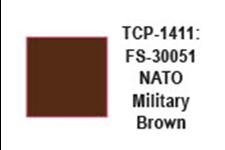 Tru Color TCP-1411, FS 30051, NATO, Military Brown Paint, 1 Ounce - House of Trains