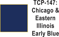 Tru Color TCP-147 Chicago and Eastern Illinois Early Blue 1 Fluid Ounce - House of Trains