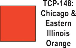 Tru Color TCP-148 Chicago and Eastern Illinois Orange 1 fluid Ounce - House of Trains