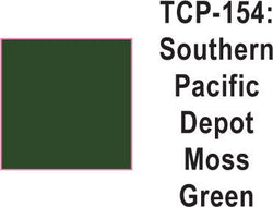 Tru Color TCP-154 Southern Pacific Depot Moss Green Paint 1 ounce - House of Trains