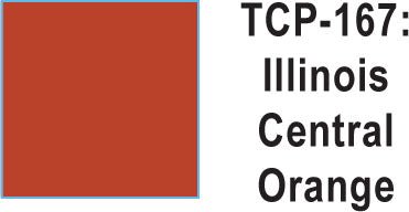 Tru Color TCP-167 Illinois Central Orange Paint 1 ounce - House of Trains