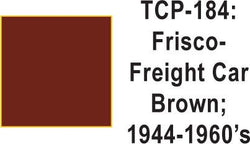 Tru Color TCP-184 Frisco 1944-60s Freight Car Brown Paint 1 ounce - House of Trains