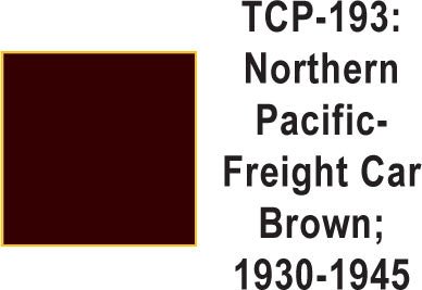 Tru Color TCP-193 Northern Pacific 1930-45 Freight Car Brown Paint 1 ounce - House of Trains