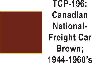 Tru Color TCP-196 Canadian National 1945-60's Freight Car Brown Paint 1 ounce - House of Trains