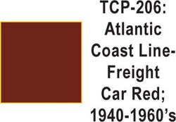 Tru Color TCP-206 Atlantic Coast Line 1940-60's Freight Car Red Paint 1 ounce - House of Trains