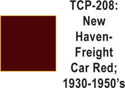 Tru Color TCP-208 New Haven 1930-50's Freight Car Red Paint 1 ounce - House of Trains
