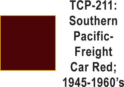 Tru Color TCP-211 Southern Pacific 1945-60's Freight Car Red Paint 1 ounce - House of Trains