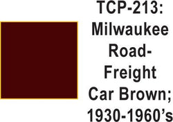 Tru Color TCP-213 Milwaukee Road 1930-60's Freight Car Brown 1 Fluid Ounce - House of Trains