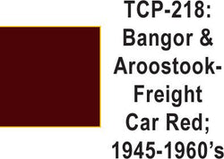 Tru Color TCP-218 Bangor and Aroostook Freight Car Red 1 Fluid Ounce - House of Trains