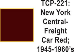 Tru Color TCP-221 New York Central 1945-60's Freight Car Red 1 Fluid Ounce - House of Trains