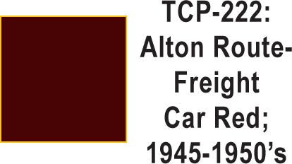 Tru-Color TCP-222 Alton 1945-60's Freight Car Red 1 fluid Ounce - House of Trains