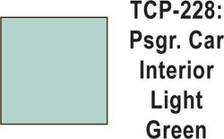 Tru Color TCP-228 Passenger Car Interior Light Green Paint 1 ounce - House of Trains
